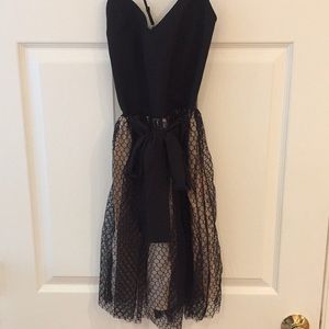 Adorable Black Mesh Ballerina Dress
